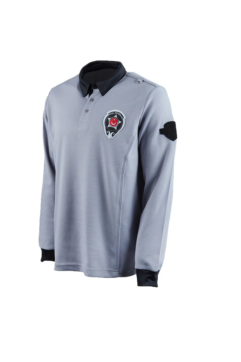 Uzun Kollu Polo Yaka Güvenlik Tişörtü