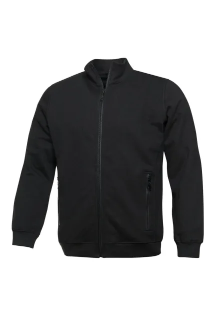 Dik Yaka Sweatshirt Fermuarlı